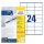 Avery Zweckform® 3490 Universal-Etiketten, 70 x 36 mm, Deutsche Post INTERNETMARKE, 30 Bogen/720 Etiketten, weiß