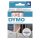 Dymo Schriftband D1, Kunststoff, laminiert, 7 m x 12 mm, Rot/Weiß
