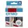 Dymo Schriftband D1, Kunststoff, laminiert, 7 m x 12 mm, Schwarz/Rot