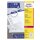 Avery Zweckform® L7160-100 Adress-Etiketten (A4, 2.100 Stück, 63,5 x 38,1 mm) 100 Blatt weiß