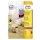 Avery Zweckform® L7670R-25 Etiketten in Sonderfarben, Ø 63,5 mm, 25 Blatt/300 Etiketten, neonrot