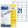 Avery Zweckform® 6170 Universal-Etiketten, 64 x 36 mm, 30 Bogen/630 Etiketten, weiß