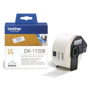 Brother® DK-Einzeletiketten Papier-Etiketten 400 Adress-Etiketten 38x90 mm
