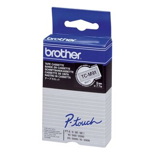 Brother® TC-M91 Schriftbandkassetten, laminiert, 9 mm x...