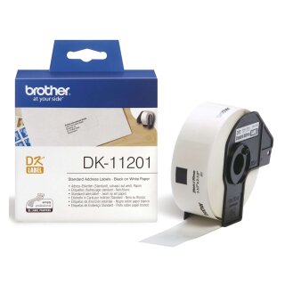 Brother® DK-Einzeletiketten Papier-Etiketten 400 Adress-Etiketten 29x90 mm
