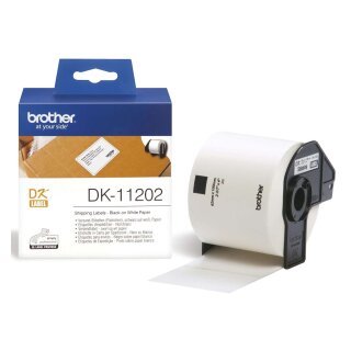 Brother® DK-Einzeletiketten Papier-Etiketten 300 Versand-Etiketten 62x100 mm