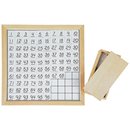 Lernspieltafel Zahlentafel Hundertertafel aus Holz - Montessori