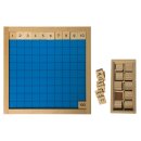 Lernspiel Zahlenbrett Hunderterbrett aus Holz - Montessori