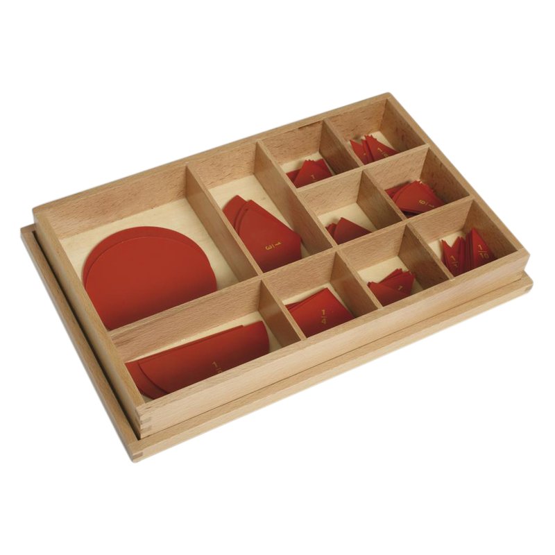 Montessori Bruchrechnen-Spielzeug Aus Holz – 91 Teile, Für Kinder 5–9 Jahre, Lernspiel