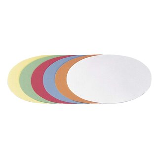 Franken selbstklebende Moderationskarte Oval, 190 x 110 mm, sortiert, 300 Stück