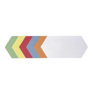 Franken selbstklebende Moderationskarte Rhombus, 205 x 95 mm, sortiert, 300 Stück