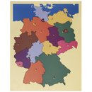 Lernspielpuzzle Deutschlandkarte aus Holz - Montessori