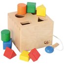 Steckspiel Sortierbox Formen mit Schlüssel aus Holz