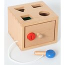 Steckspiel Sortierbox Formen mit Schlüssel aus Holz