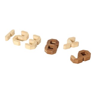 3D-Zahlenpuzzle 0 bis 9 im Holzrahmen