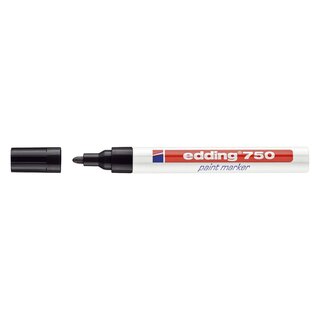 Edding 750 Glanzlack-Marker creative - 2 - 4 mm, schwarz