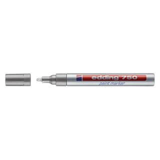 Edding 750 Lack-Marker creative - 2 - 4 mm, silber