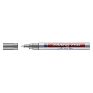 Edding 750 Glanzlack-Marker creative - 2 - 4 mm, silber