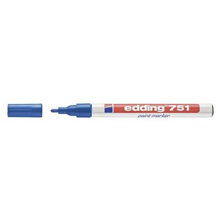 Edding 751 Glanzlack-Marker creative - 1 - 2 mm, blau