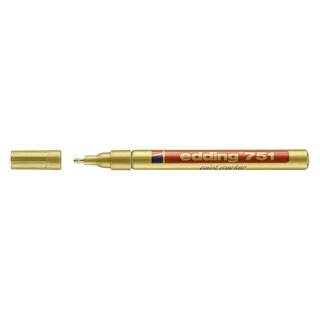 Edding 751 Glanzlack-Marker creative - 1 - 2 mm, gold