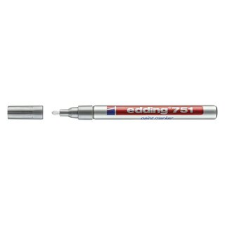 Edding 751 Glanzlack-Marker creative - 1 - 2 mm, silber