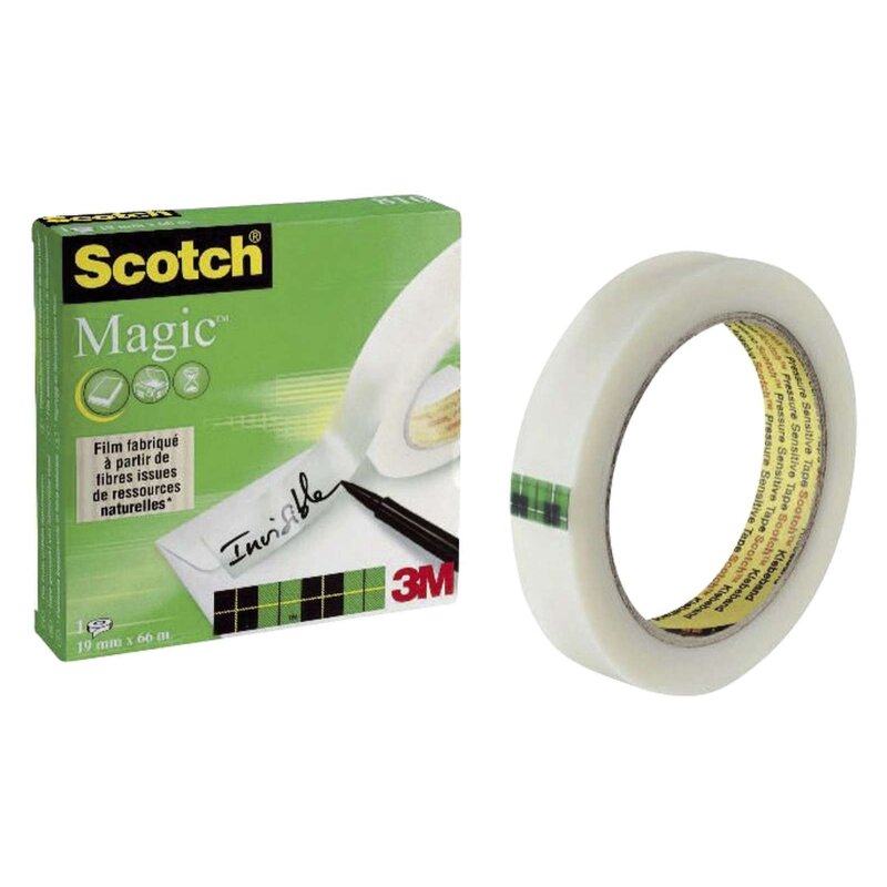 Scotch® Klebeband Magic 810, Zellulose Acetat, unsichtbar, beschriftbar