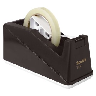 Scotch® Tischabroller C10 - Klebefilm bis Bandgröße 66 m x 25 mm, schwarz