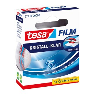 Tesa® Klebefilm kristall-klar - Bandgröße (L x B): 33 m x 19 mm