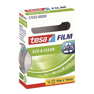 Tesa® Eco & Clear - unsichtbar, Bandgröße (L x B): 10 m x 15 mm