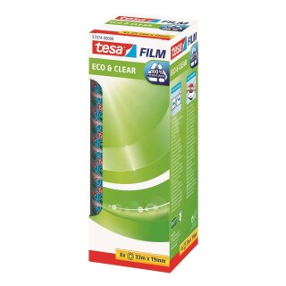 Tesa® Eco & Clear Office Box - unsichtbar, Bandgröße (L x B): 33 m x 19 mm