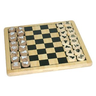 Brettspiel Schach aus Bambus