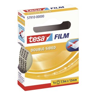 Tesa® tesafilm®  doppelseitig klebend,  beidseitig Bandgröße (L x B): 7,5 m x 12 mm