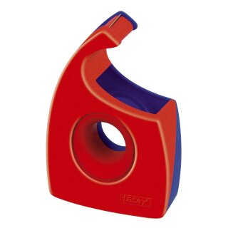 Tesa® Handabroller für Klebefilm - tesa Easy Cut ®, 33 m x 19 mm, rot/blau