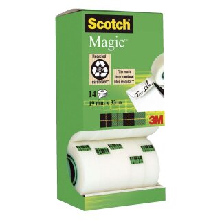 Scotch® Klebeband Magic (TM) 810, beschriftbar, 33mx19mm, 14 Rollen