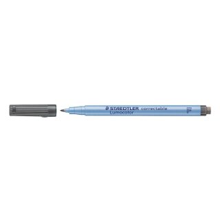 Staedtler® Folienstift Lumocolor correctable, schwarz, 0,6, F