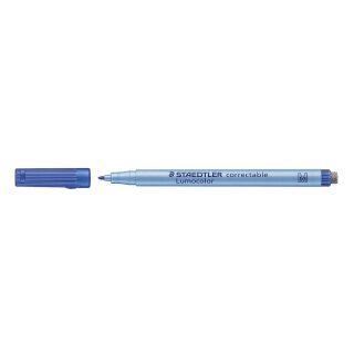 Staedtler® Folienstift Lumocolor correctable, blau, 1,0 mm