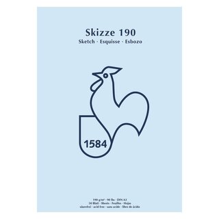 Hahnemühle Skizzenblock A3 190 g/qm 50 Blatt