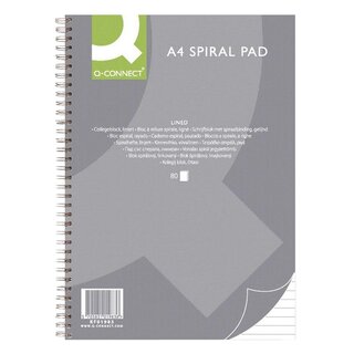 Q-Connect Collegeblock - liniert, 80 Blatt, 70g