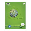 Ursus Green Collegeblock - A4, 80 Blatt, 70g/qm, 5 mm,...