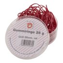 Wihedü Gummiringe - Ø85 mm, Dose mit 25g, rot