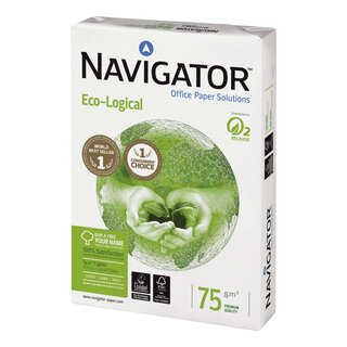 Navigator Eco-Logical - A4, 75 g/qm, weiß, 500 Blatt