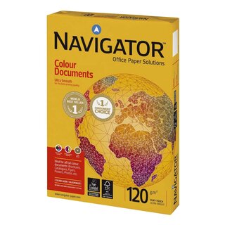 Navigator Colour Documents - A4, 120 g/qm, weiß, 250 Blatt