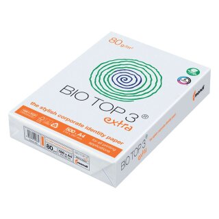 Mondi BIO TOP 3® X extra - A4, 80 g/qm, weiß, 500 Blatt