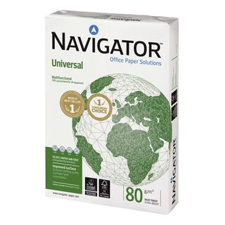 Navigator Universal - A4, 80 g/qm, weiß, 500 Blatt