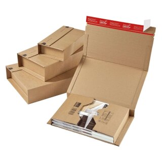 ColomPac® Klassische Versandverpackung zum Wickeln 217x155x60 mm (A5), braun