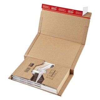 ColomPac® Klassische Versandverpackung zum Wickeln 380x290x80 mm (B4), braun