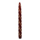 Renaissancekerzen Spitzkerzen bordeaux mit Goldband...
