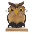 Brillenhalter Eule aus Holz