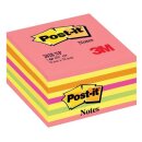 Post-it® Haftnotiz-Würfel - 76 x 76 mm, neonpink