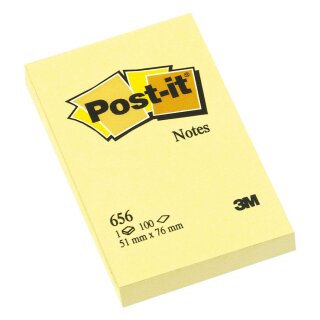 Post-it® Haftnotizen - kanariengelb - 51 x 76 mm